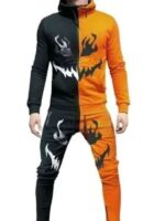 Orange and Black Pumpkin Tracksuit