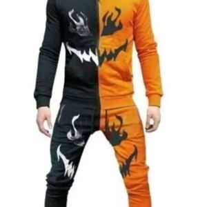 Orange and Black Pumpkin Tracksuit
