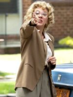 Paper Tiger 2025 Scarlett Johansson Brown Blazer