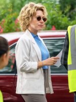Paper Tiger 2025 Scarlett Johansson White Cotton Blazer