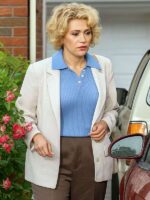 Paper Tiger 2025 Scarlett Johansson White Cotton Blazer Coat