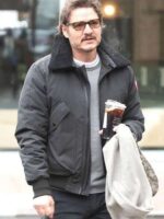 Pedro Pascal Black Bomber Jacket