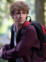 Percy Jackson and the Olympians 2025 Walker Scobell Maroon Bomber Jacket