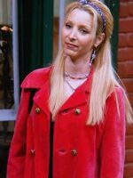 Phoebe Buffay Friends Red Wool Coat