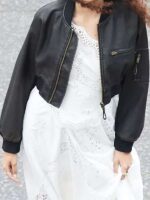Pushers 2025 Rosie Jones Black Bomber Jacket