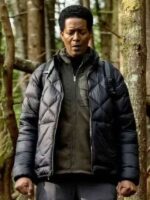 Resident Alien 2025 Sheriff Mike Thompson Black Quilted Jacket