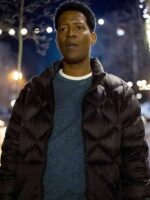 Resident Alien 2025 Sheriff Mike Thompson Black Quilted Puffer Jacket