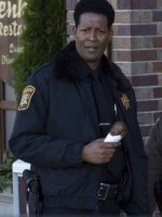 Resident Alien Sheriff Mike Thompson Black Police Jacket