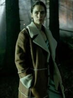 Revival Dana Cypress Brown Shearling Leather Coat
