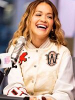 Rita Ora Elvis Duran Show 2025 OW Varsity Jacket