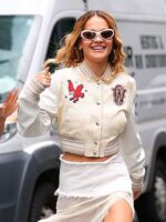 Rita Ora Elvis Duran Show 2025 Varsity Jacket
