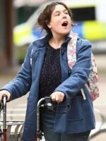 Rosie Jones Pushers S01 Blue Wool Coat