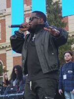 Sean Diddy Howard University Black Leather Jacket