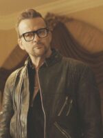 Sean Patrick Flanery Killing Mary Sue 2025 Cable Black Leather Jacket