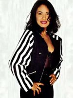 Selena Quintanilla Zebra Lines Black and White Jacket