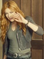 Shadowhunters S03 Clary Fray Grey Bomber Jacket