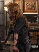 Shadowhunters S03 Clary Fray Suede Bomber Jacket