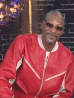 Snoop Dogg The Voice Red Track Leather Jacket