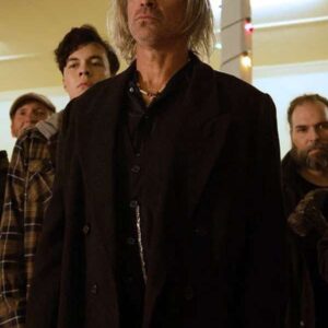 Steven Ogg Revival Black Wool Coat