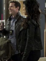TV Series Brooklyn Nine Nine S04 Stephanie Beatriz Black Leather Jacket