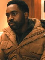 TV Series Elsbeth 2025 Joshua Echebiri Brown Hooded Jacket