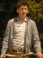 TV Series IT Welcome to Derry Jack Molloy Legault Grey Jacket