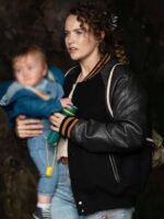 TV Series Karen Pirie 2025 Cat Grant Black Varsity Jacket