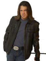 TV Series Leverage Redemption Christian Kane Black Leather Jacket