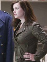 TV Series Torchwood Eve Myles Black Biker Leather Jacket