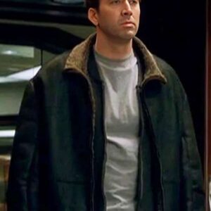 The Family Man Nicolas Cage Black Leather Jacket