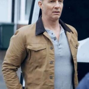 The Feud 2025 Rupert Penry Jones Brown Jacket
