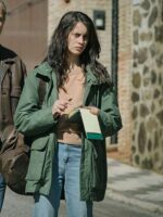 The Snow Girl Miren Rojo Green Cotton Jacket