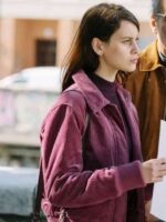 The Snow Girl Miren Rojo Purple Corduroy Jacket