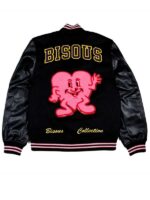 Too Much 2025 Leo Reich Black Varsity Jacket