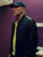 Vincent Cassel Banger 2025 Black Bomber Jacket