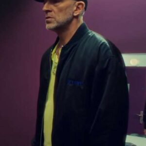 Vincent Cassel Banger 2025 Black Bomber Jacket