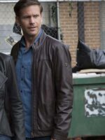 Alaric Saltzman The Vampire Diaries S07 Brown Jacket