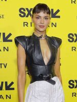 Ash Movie Premiere 2025 Riya Black Leather Vest