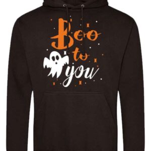 Boo to You Brown Hoodie