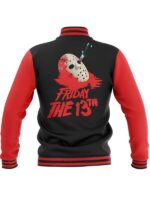 Friday the 13th Final Chapter Red and Black Varsity Jacket