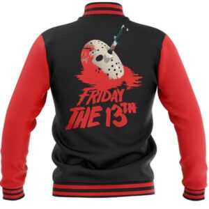 Friday the 13th Final Chapter Red and Black Varsity Jacket