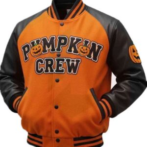 Halloween Pumpkin Crew Varsity Jacket