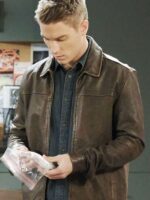 Lucas Adams Days of Our Lives Brown Leather Jacket