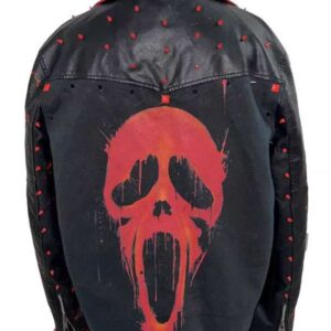 Men Punk Style Studded Rock Goth Leather Jacket